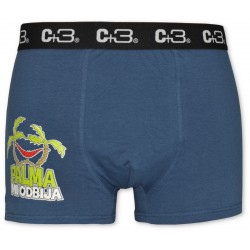 Bokserki Męskie C+3 Funny Palma Mi Odbija VBE-723 Granat