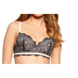HENDERSON MISHA 36157-90X – szary push-up z koronką