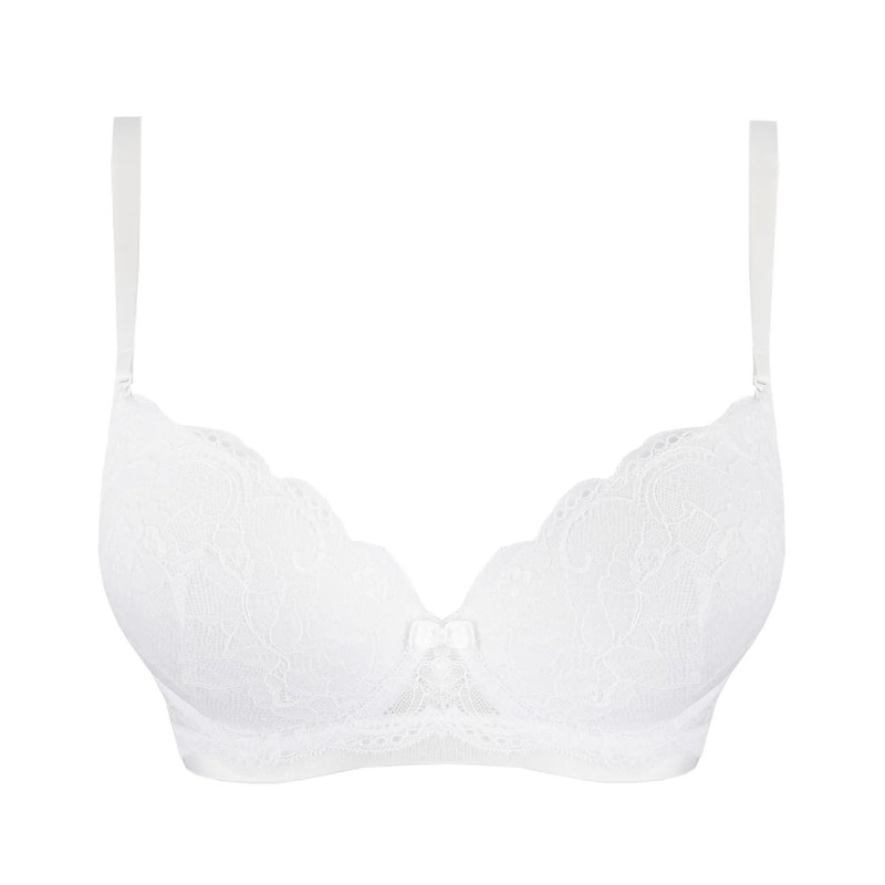 Biustonosz HALO 35235-00X – biały push-up z odpinanymi Biustonosz HALO 35235-00X – biały push-up z odpinanymi