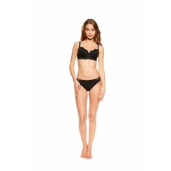 Biustonosz TARA 36743-99X – czarny push-up z koronką