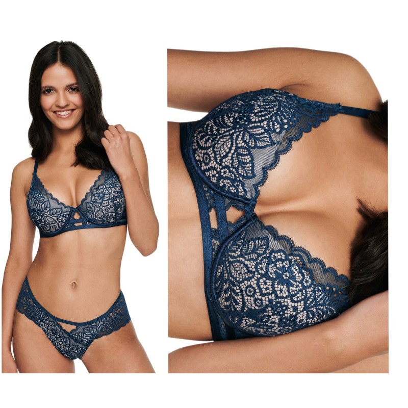 Biustonosz Hint 40368-67X – push-up z koronką Biustonosz Hint 40368-67X – push-up z koronką