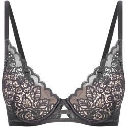 Biustonosz Hint 39785-09X – push-up szary, koronka