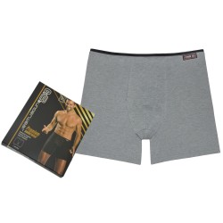 Bokserki Męskie C+3 VPE-008 Premium – Szary Melanż, Wysoka Jakość, Komfort