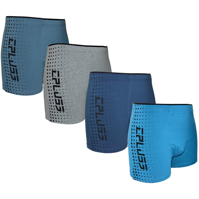 Pakiet Bokserki C+3 - Wzór i Wygoda w 4 Kolorach