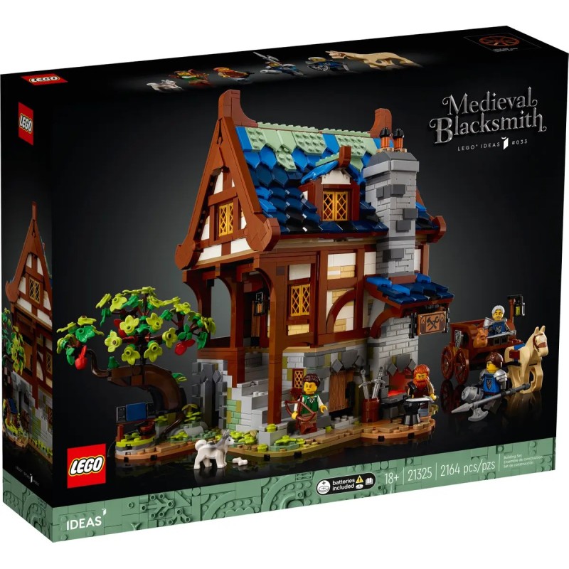 LEGO® Ideas 21325 – Średniowieczna kuźnia | Kolekcjonerski zestaw dla dorosłych