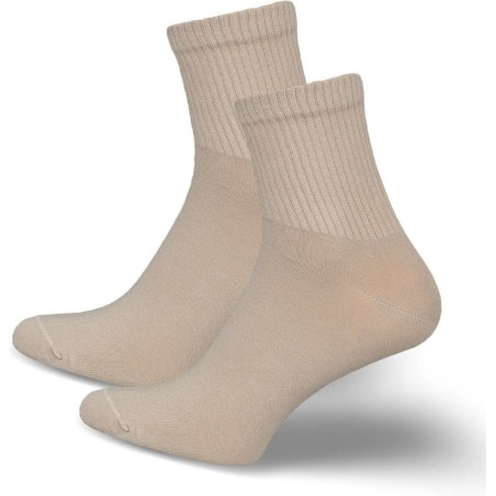 Skarpety męskie sportowe 3/4 Milena Active – Beżowe | 75% bawełny