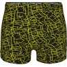 Bokserki męskie C+3 City Code VBE-744 czarno-zielone – premium