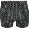 Bokserki męskie C+3 VBE-334 czarne w kratkę – premium