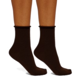 Skarpety Milena FIT bezuciskowe brązowe 37-41 bawełna 75%