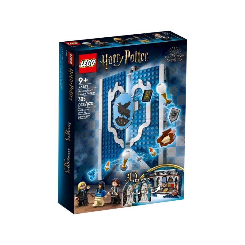 LEGO Harry Potter Flaga Ravenclawu 76411 – Pokój Wspólny i Minifigurki