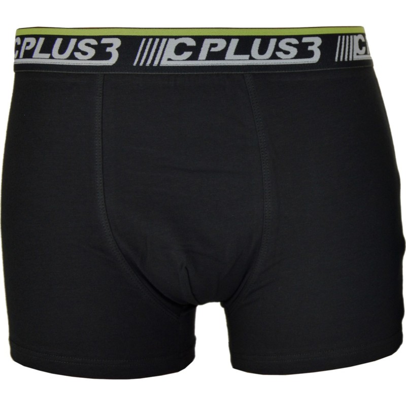Bokserki męskie C+3 VBE-654 czarne sportowe z logo – premium