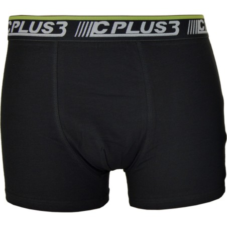 Bokserki męskie C+3 VBE-654 czarne sportowe z logo – premium