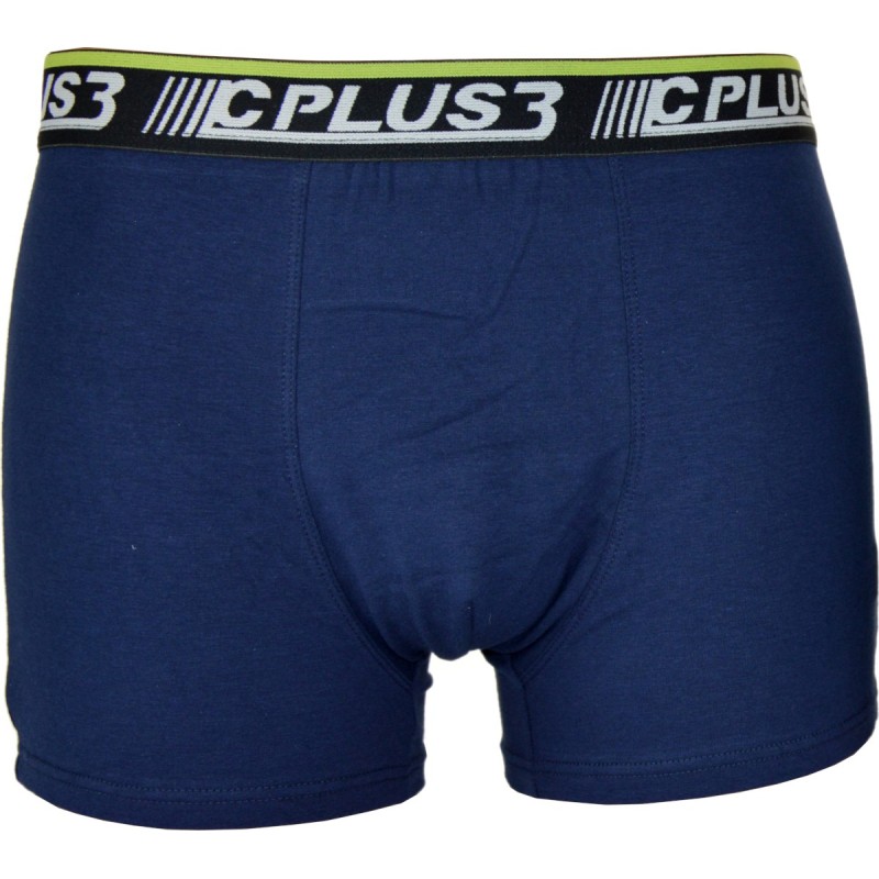 Bokserki męskie C+3 VBE-654 granatowe sportowe z logo – premium