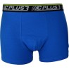 Bokserki męskie C+3 VBE-654 niebieskie sportowe z logo
