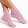 Skarpety Milena FIT bezuciskowe różowe 37-41 bawełna 75%