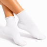 Skarpety Milena FIT bezuciskowe białe 37-41 bawełna 75%