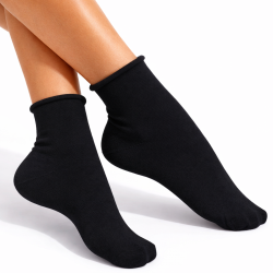 Skarpety Milena FIT bezuciskowe czarne 37-41 bawełna 75%