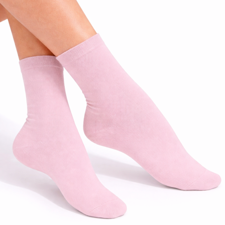 Skarpety damskie Milena FIT pudrowy róż 37-41 bawełniane