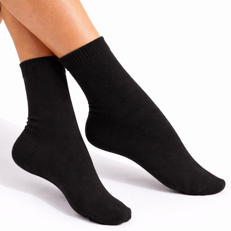 Skarpety damskie Milena FIT czarne 37-41 bawełniane