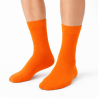 POLSKIE Skarpety garniturowe Milena pomarańczowe – eleganckie bawełniane