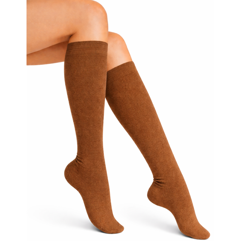 Podkolanówki damskie Milena karmelowe 37–41 – bawełna