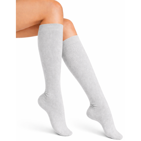 Podkolanówki damskie bawełniane Milena jasny melanż 37-41