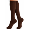 Podkolanówki damskie ażurowe Milena ciemny brąz 37-41