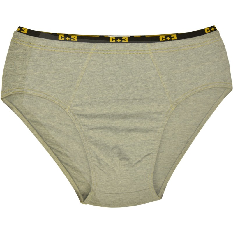 Slipy męskie C+3 Premium jasny szary – bawełna 95%