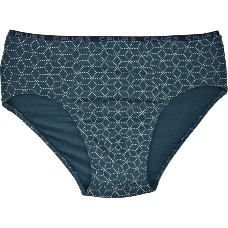 Slipy męskie C+3 Premium SME-071 niebieskie wzór bawełna 95%