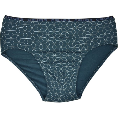 Slipy męskie C+3 Premium SME-071 niebieskie wzór bawełna 95%