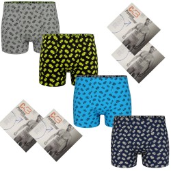 Bokserki C+3 Premium 4 szt Granaty Mix VBE-784 bawełna