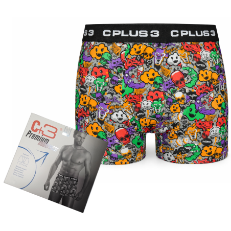 Bokserki C+3 Premium Street Chaos VBE-727 bawełna