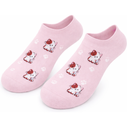Stopki damskie kotki Milena różowe bawełniane 37-41