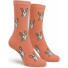 Skarpety damskie corgi Milena koralowe bawełniane 37-41