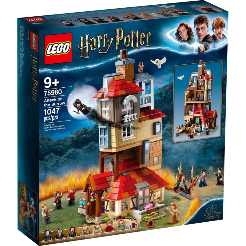 LEGO Harry Potter 75980 Atak na Norę dom Weasleyów