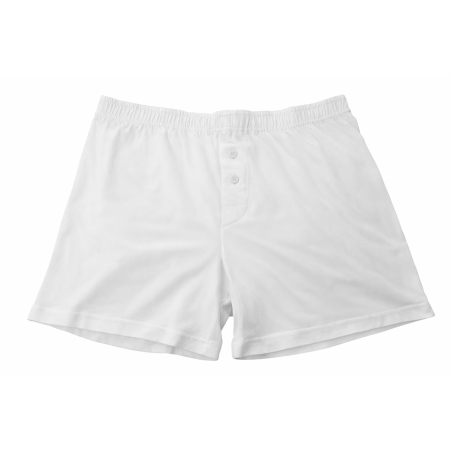 Bokserki męskie białe 100% bawełna – przewiewne