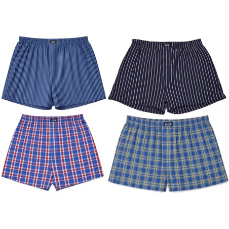 Bokserki męskie C+3 4 szt bawełniane luźne przewiewne