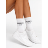 Skarpety Milena – białe, "Prosecco Mood", bawełna, 37-41