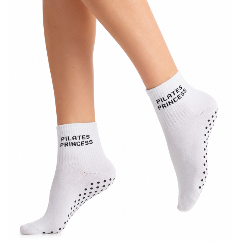 Skarpety Milena ABS 37-41 białe Pilates Princess