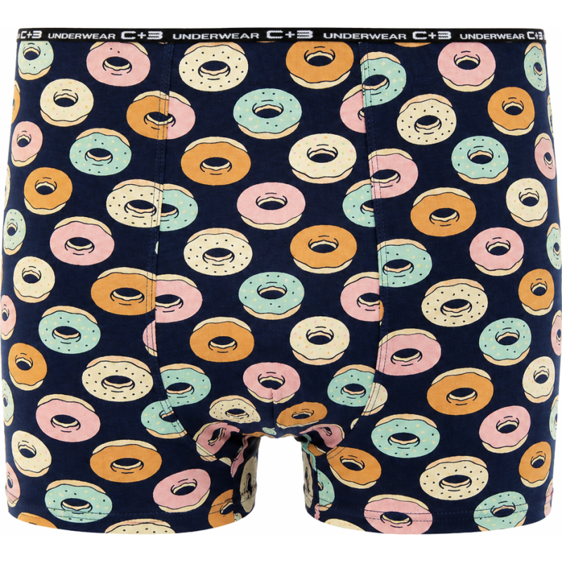 Bokserki męskie C+3 Premium Donuty VBE-762 granatowe