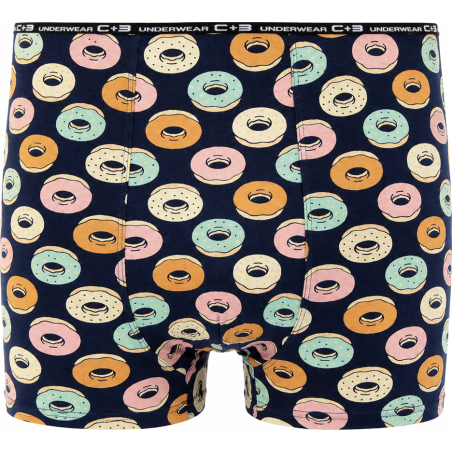 Bokserki męskie C+3 Premium Donuty VBE-762 granatowe